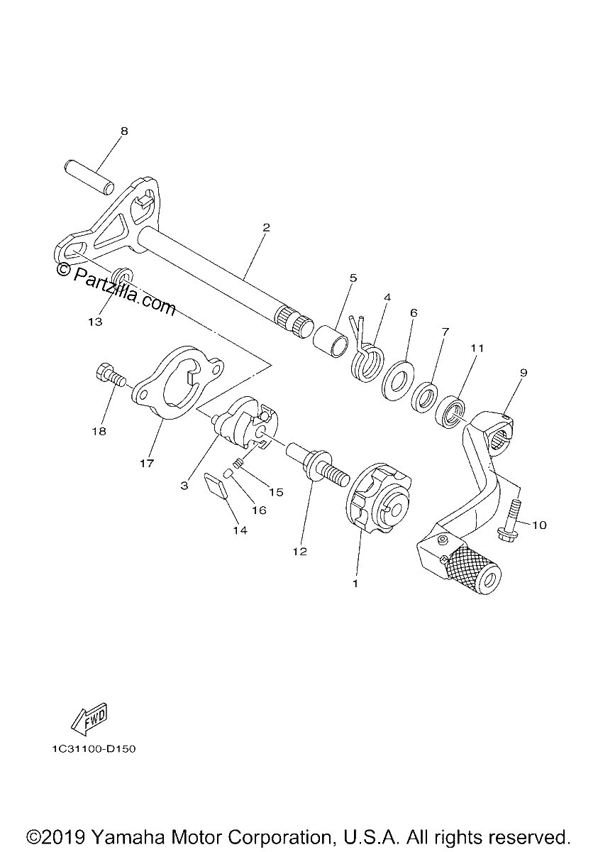 Diagrama de SHIFT SHAFT