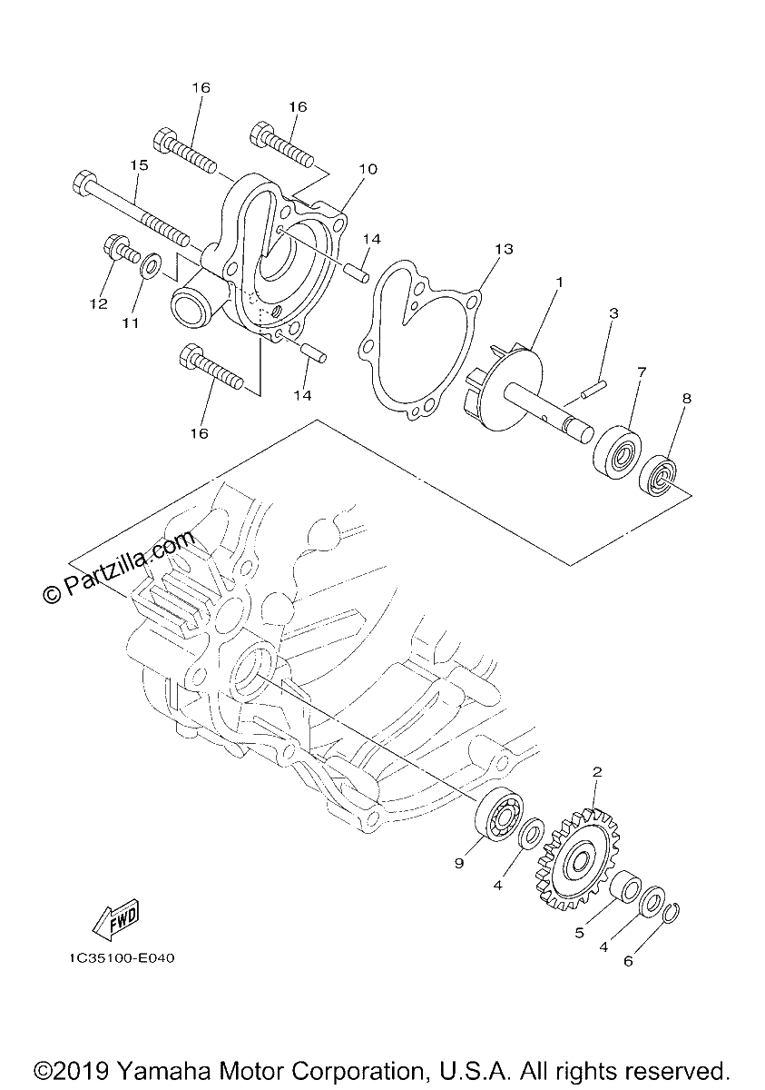 Diagrama de WATER PUMP
