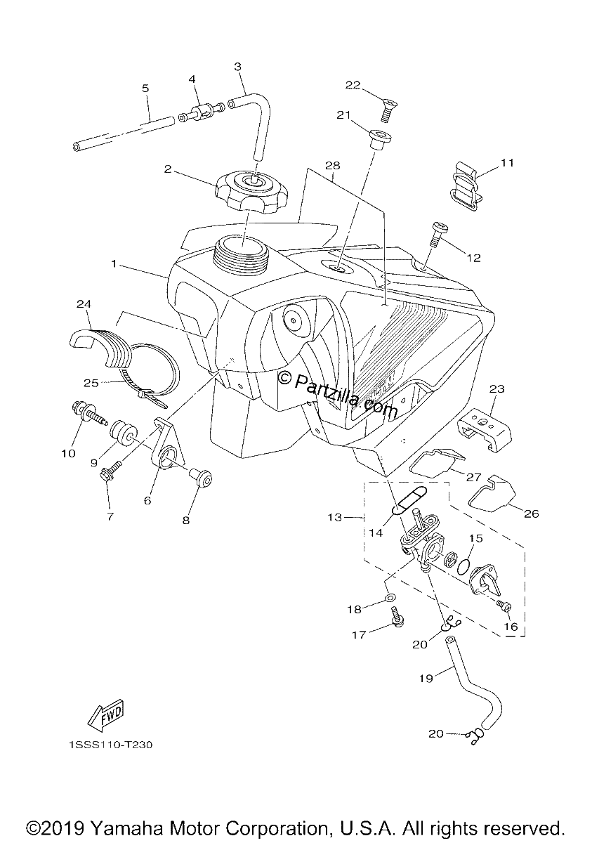 Diagrama de FUEL TANK