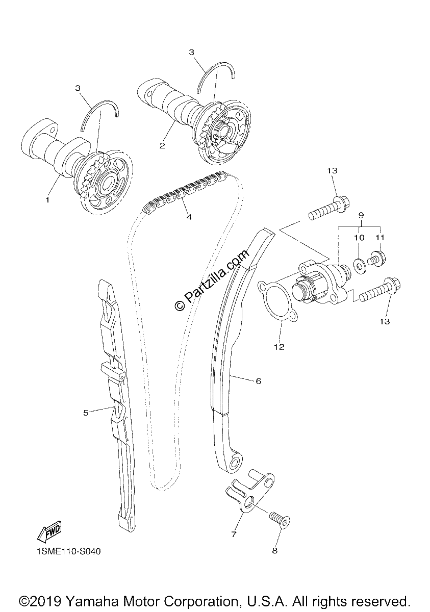 Diagrama de CAMSHAFT CHAIN
