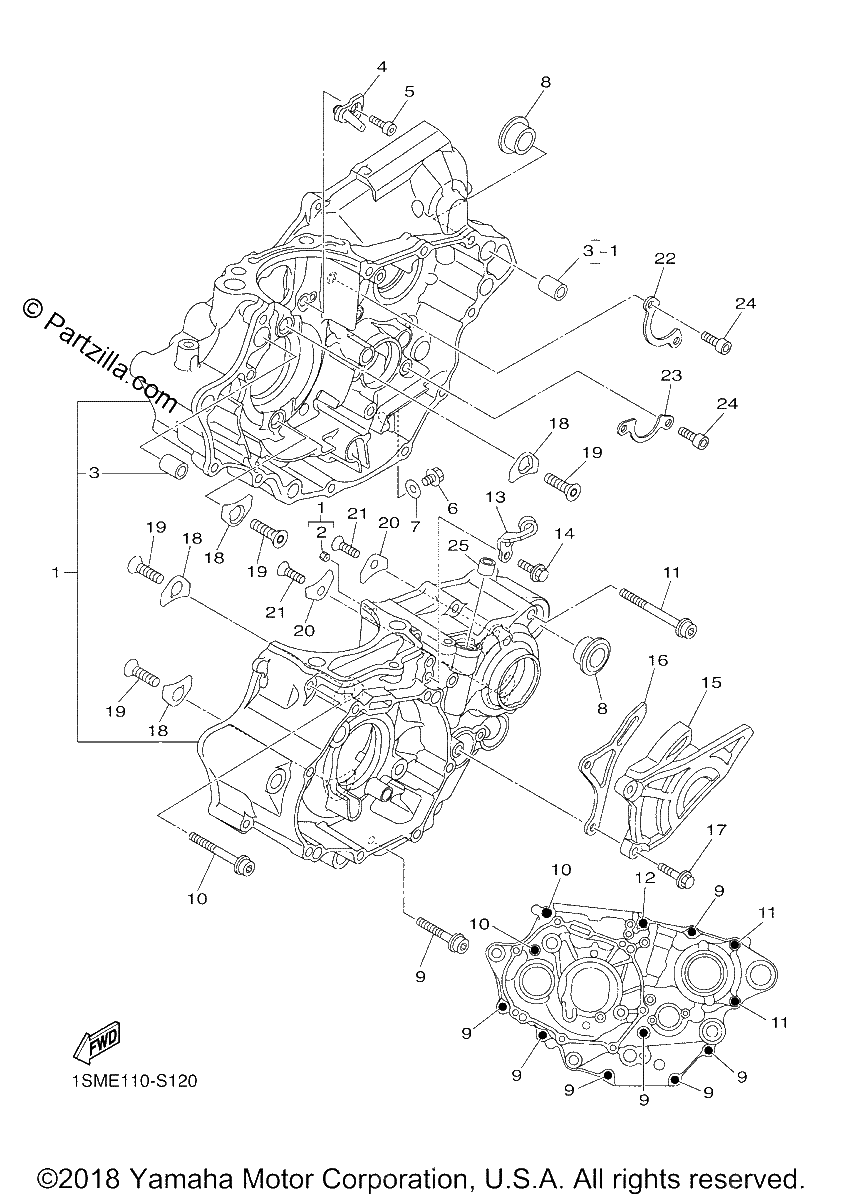 Diagrama de CRANKCASE