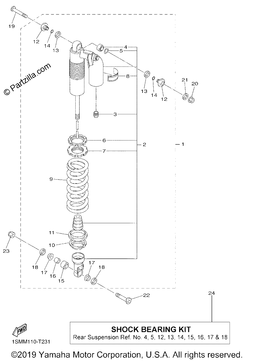 Diagrama de REAR SUSPENSION