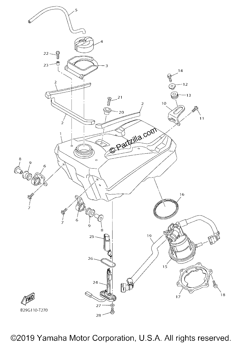 Diagrama de FUEL TANK