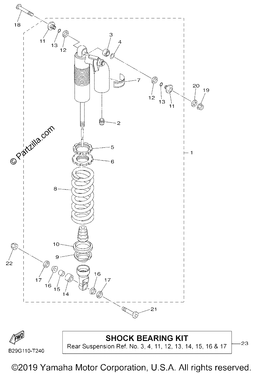 Diagrama de REAR SUSPENSION