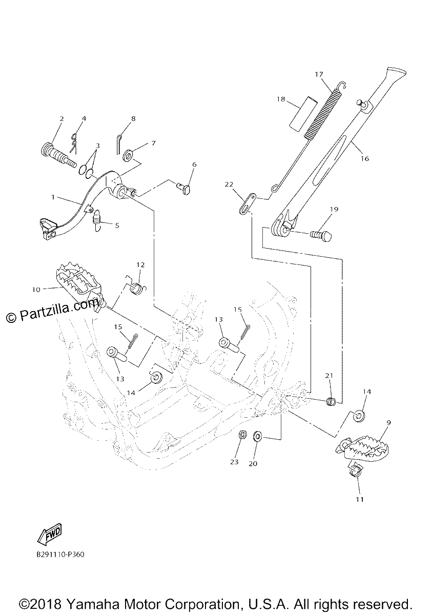 Diagrama de STAND FOOTREST