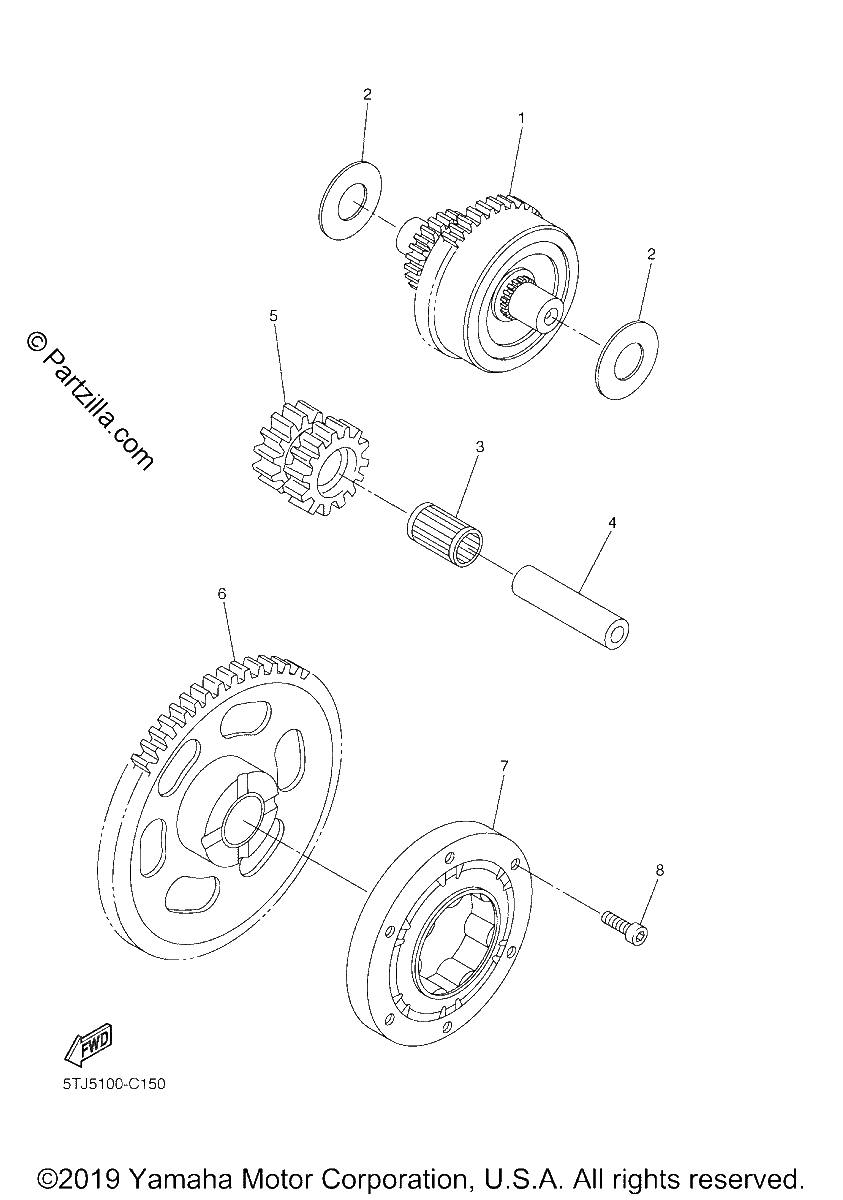 Diagrama de STARTER CLUTCH