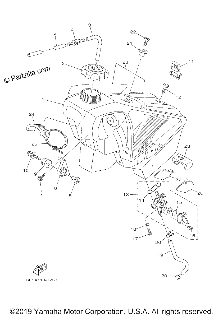 Diagrama de FUEL TANK