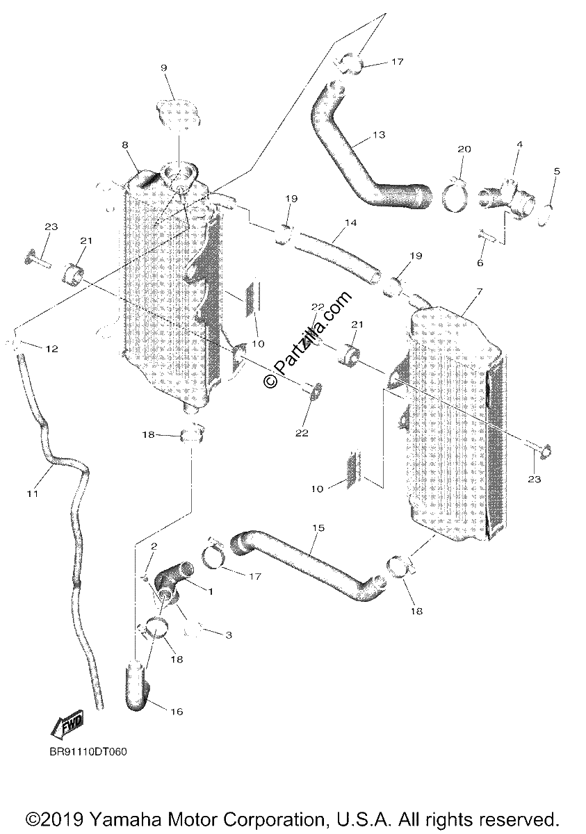 Diagrama de RADIATOR HOSE