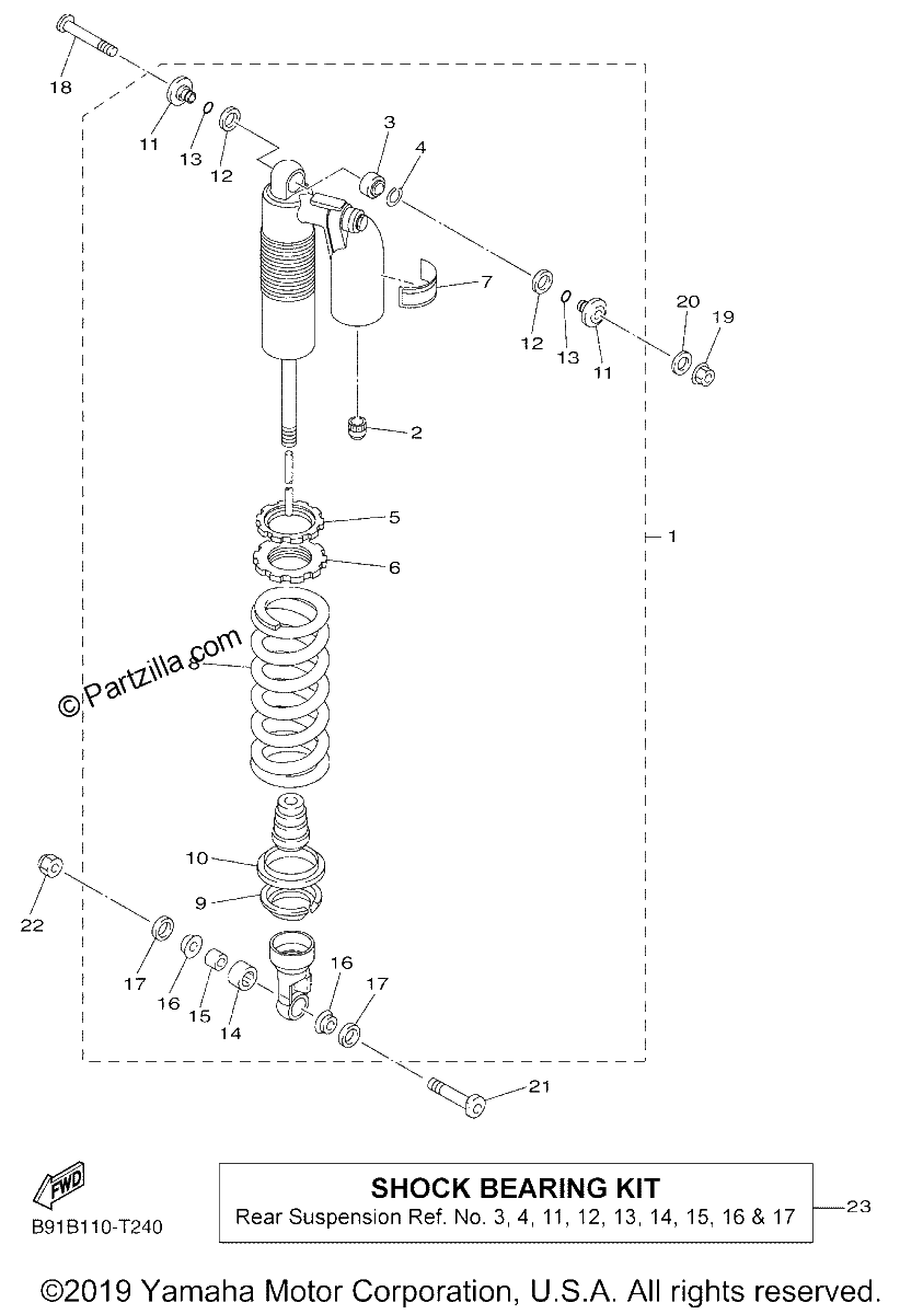 Diagrama de REAR SUSPENSION