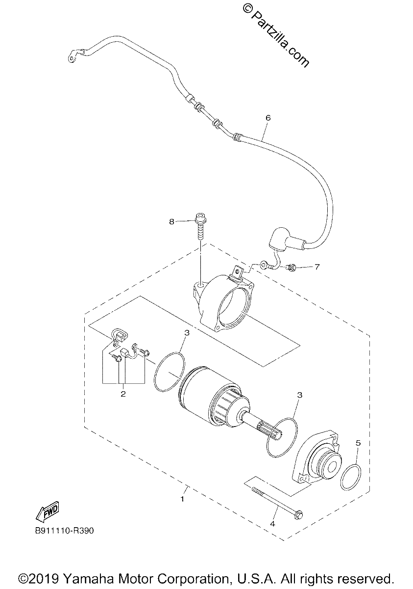 Diagrama de STARTING MOTOR