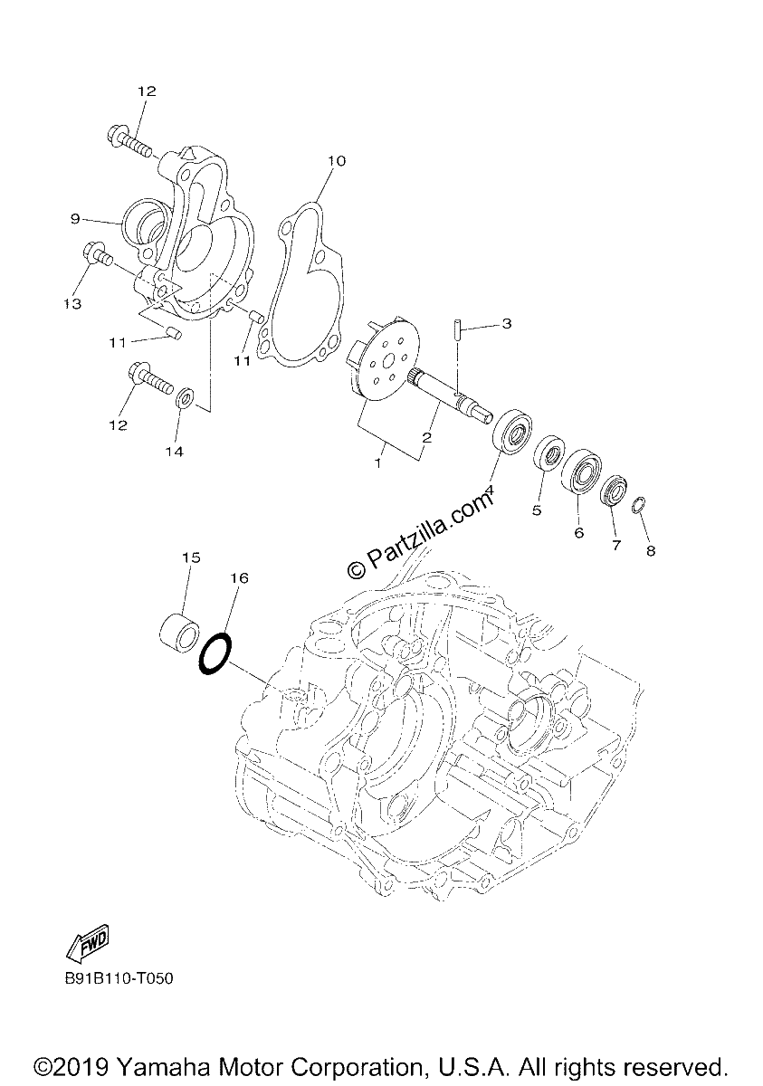 Diagrama de WATER PUMP