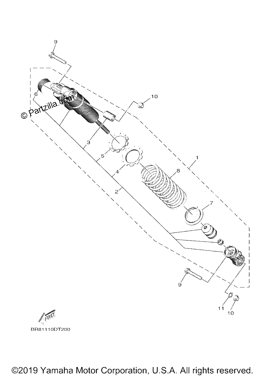 Diagrama de REAR ARM SUSPENSION