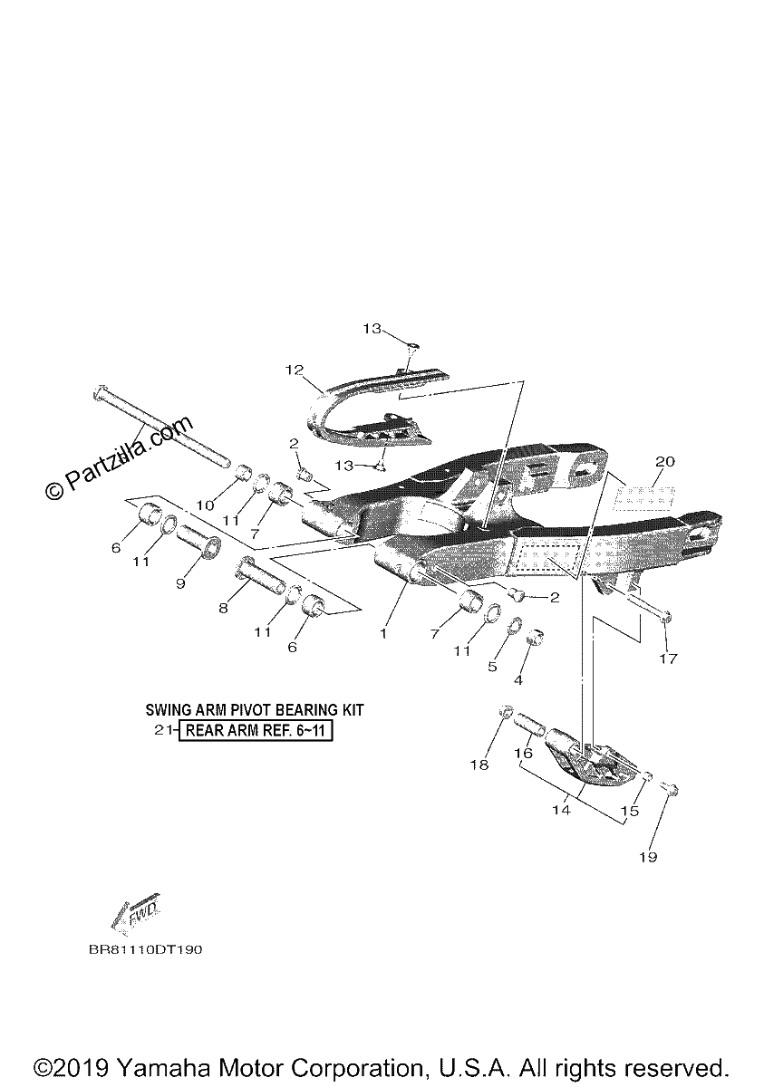 Diagrama de REAR ARM