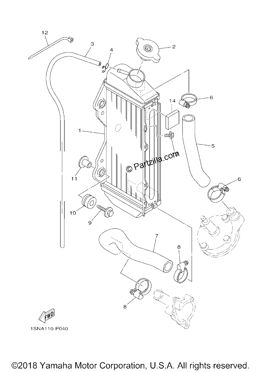 Diagrama de RADIATOR HOSE