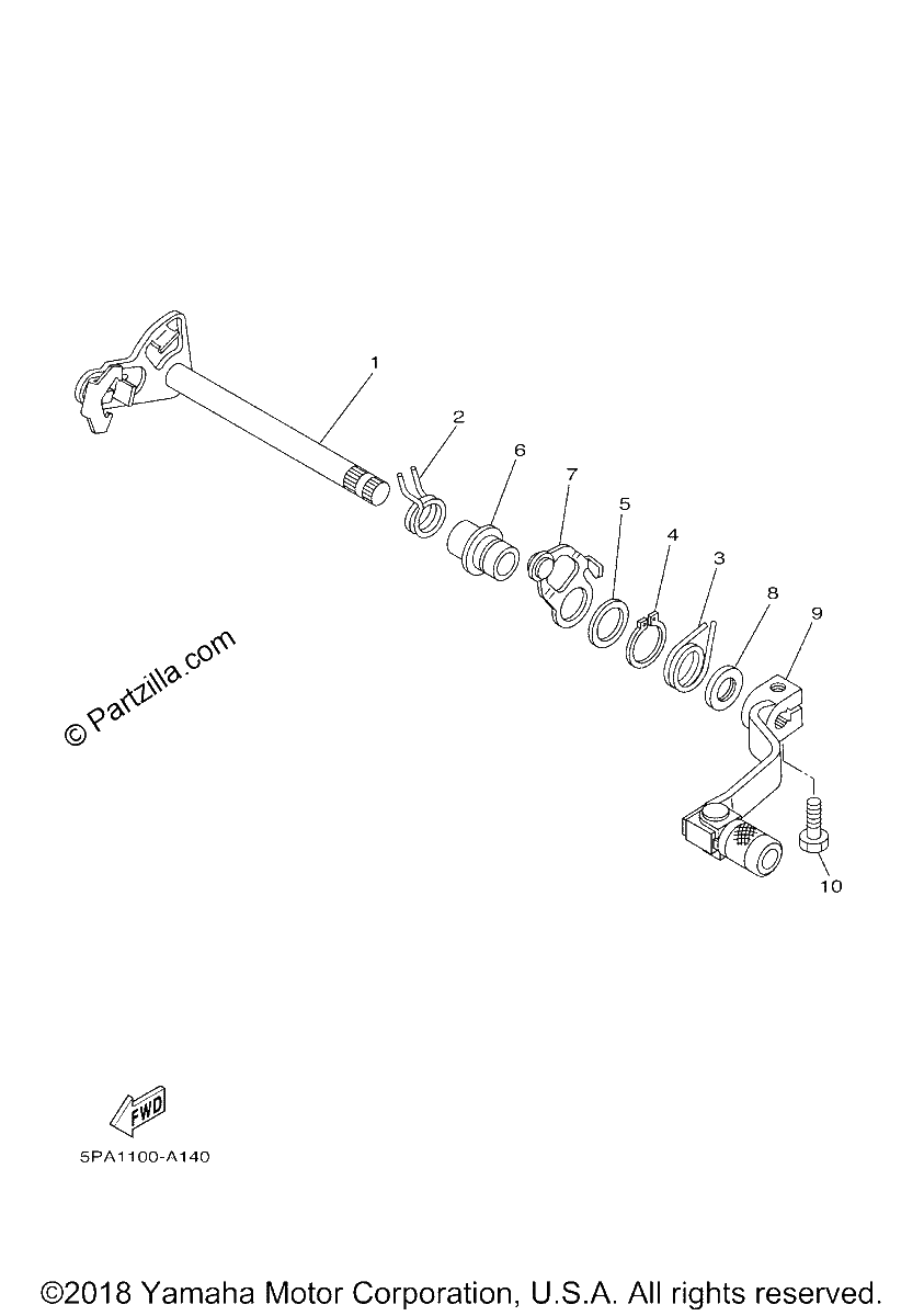 Diagrama de SHIFT SHAFT