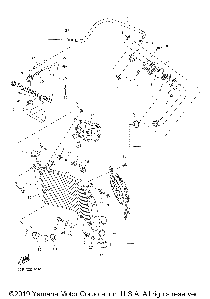 Diagrama de RADIATOR HOSE