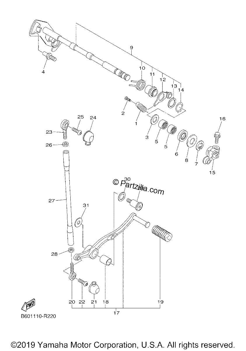 Diagrama de SHIFT SHAFT