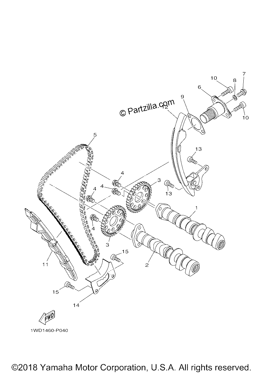 Diagrama de CAMSHAFT CHAIN