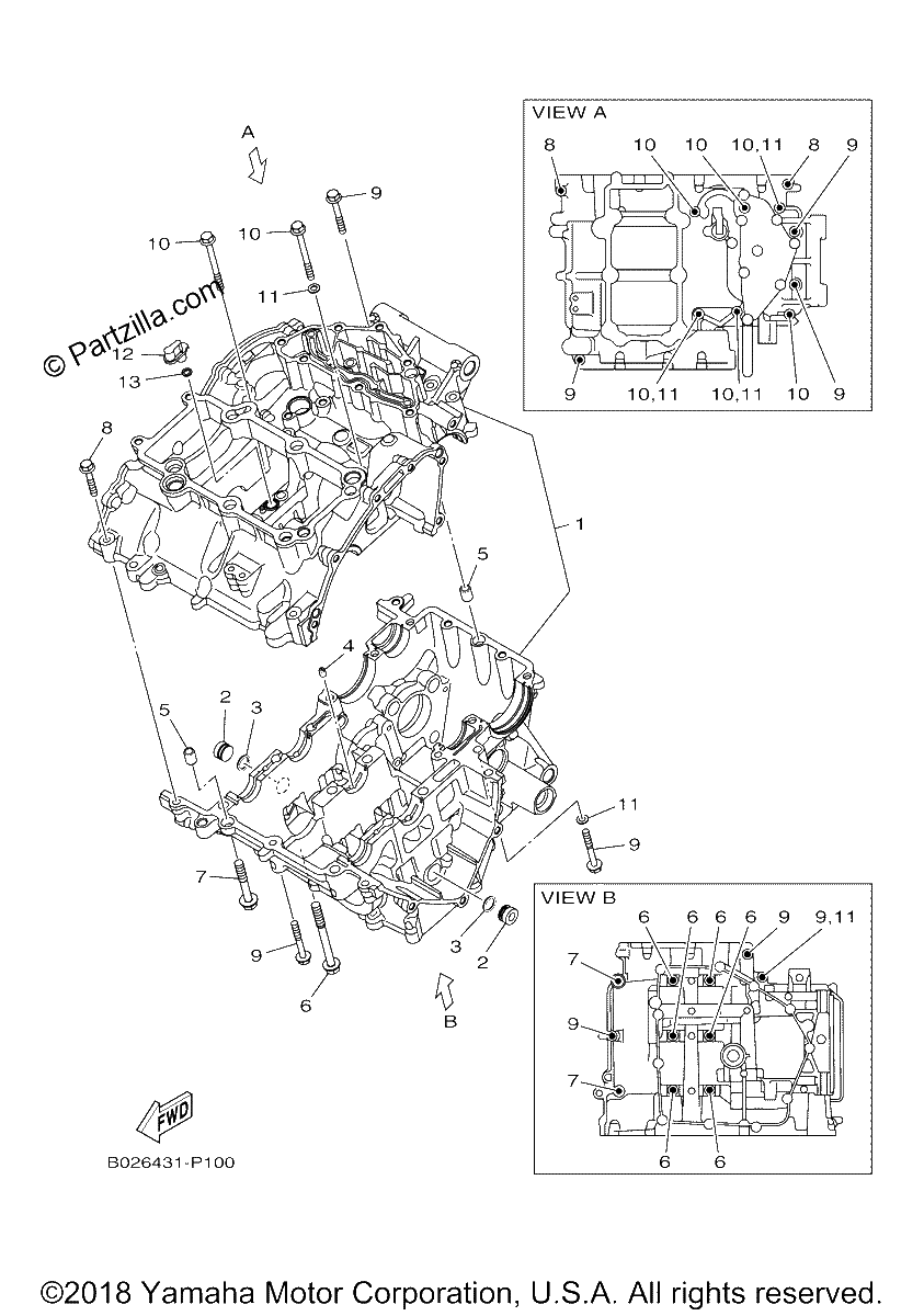 Diagrama de CRANKCASE