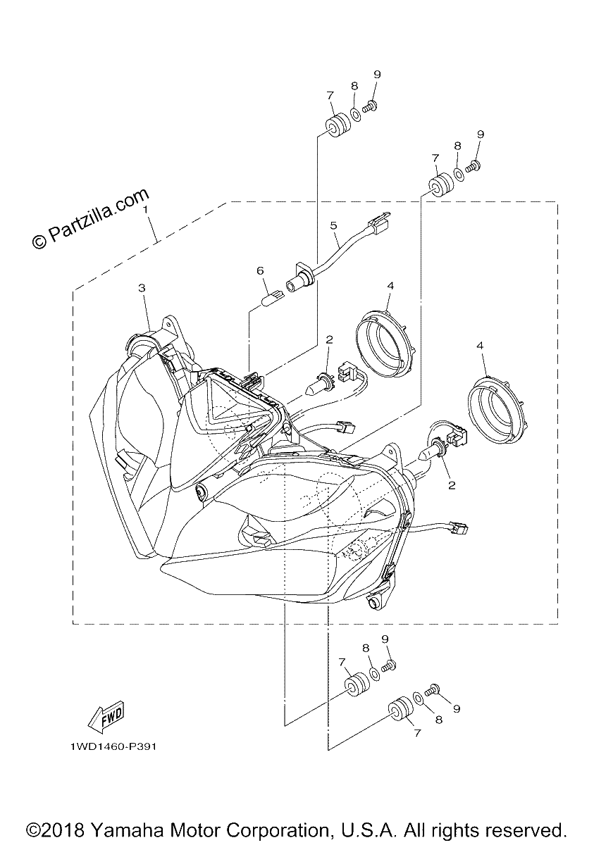 Diagrama de HEADLIGHT