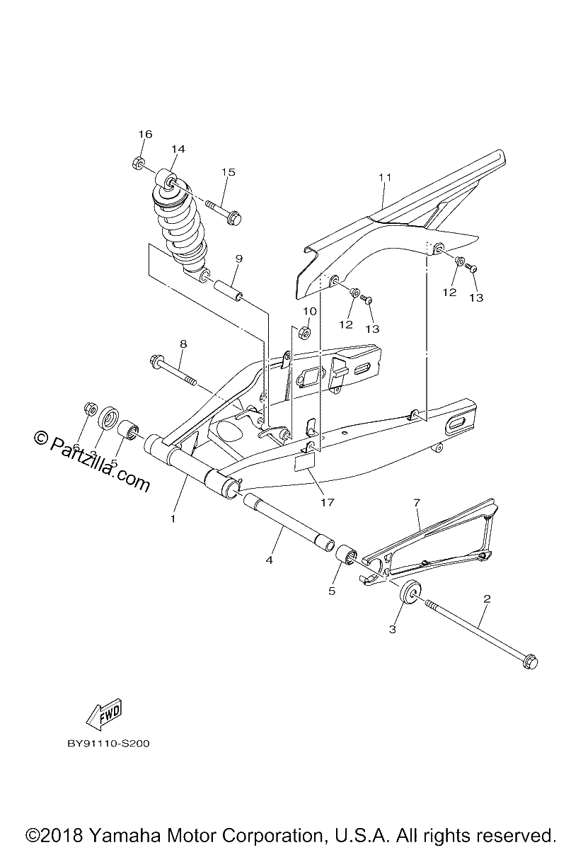 Diagrama de REAR ARM SUSPENSION