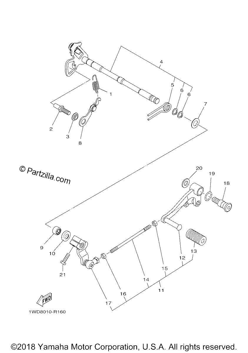 Diagrama de SHIFT SHAFT