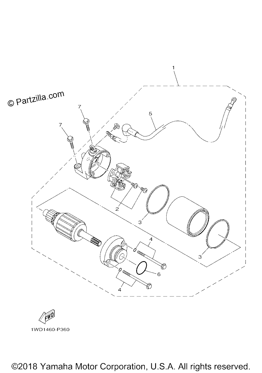 Diagrama de STARTING MOTOR