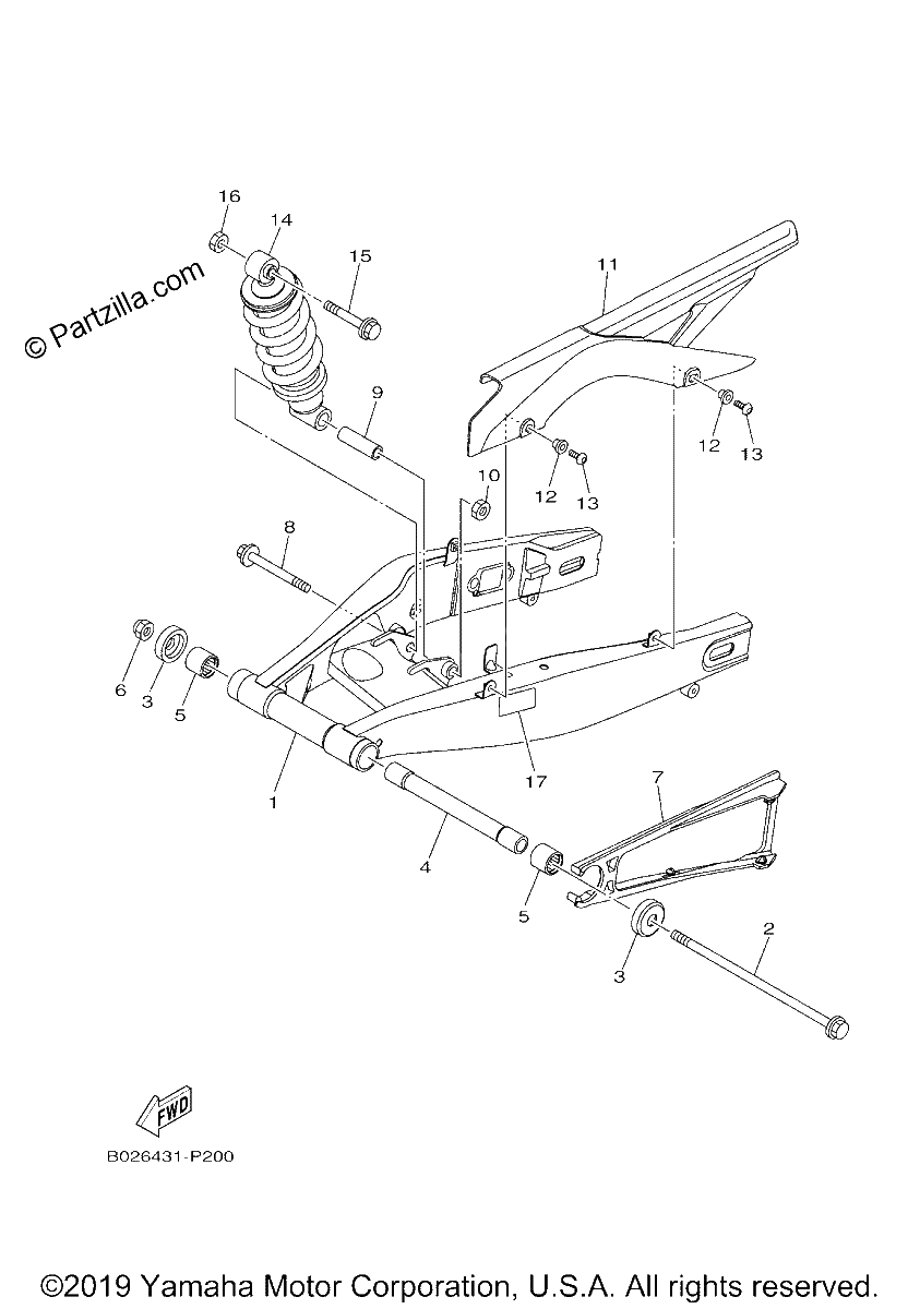 Diagrama de REAR ARM SUSPENSION