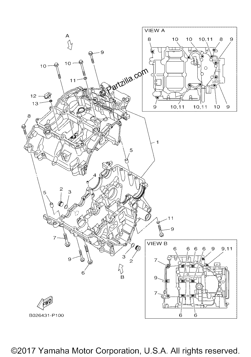 Diagrama de CRANKCASE