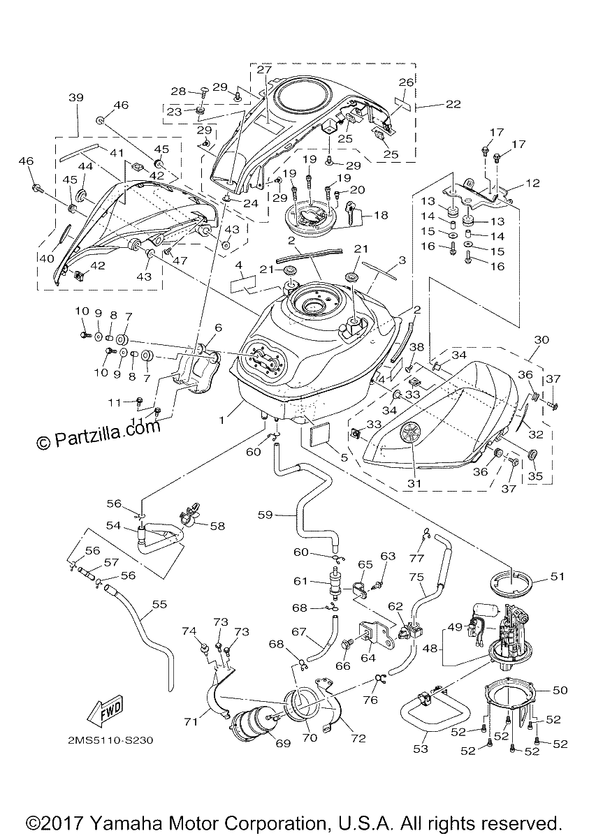 Diagrama de FUEL TANK