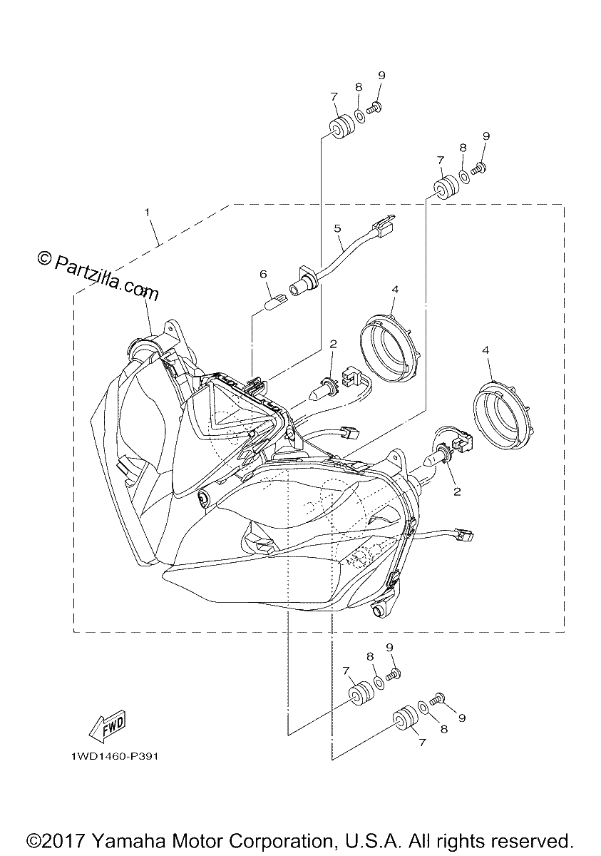Diagrama de HEADLIGHT