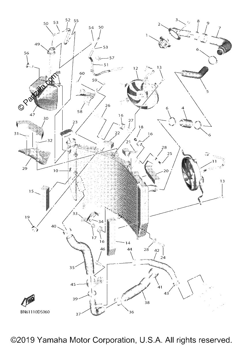 Diagrama de RADIATOR HOSE