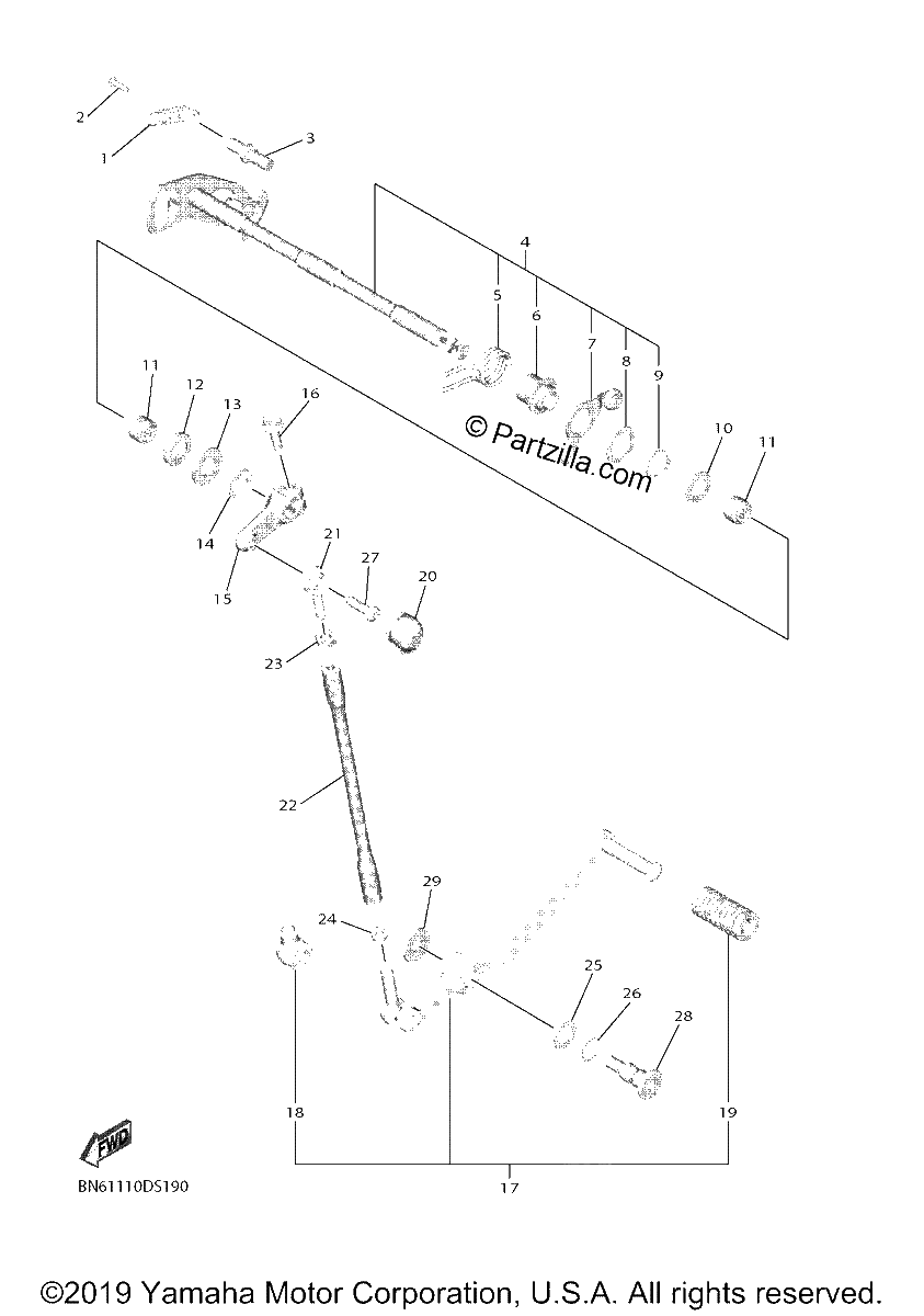 Diagrama de SHIFT SHAFT