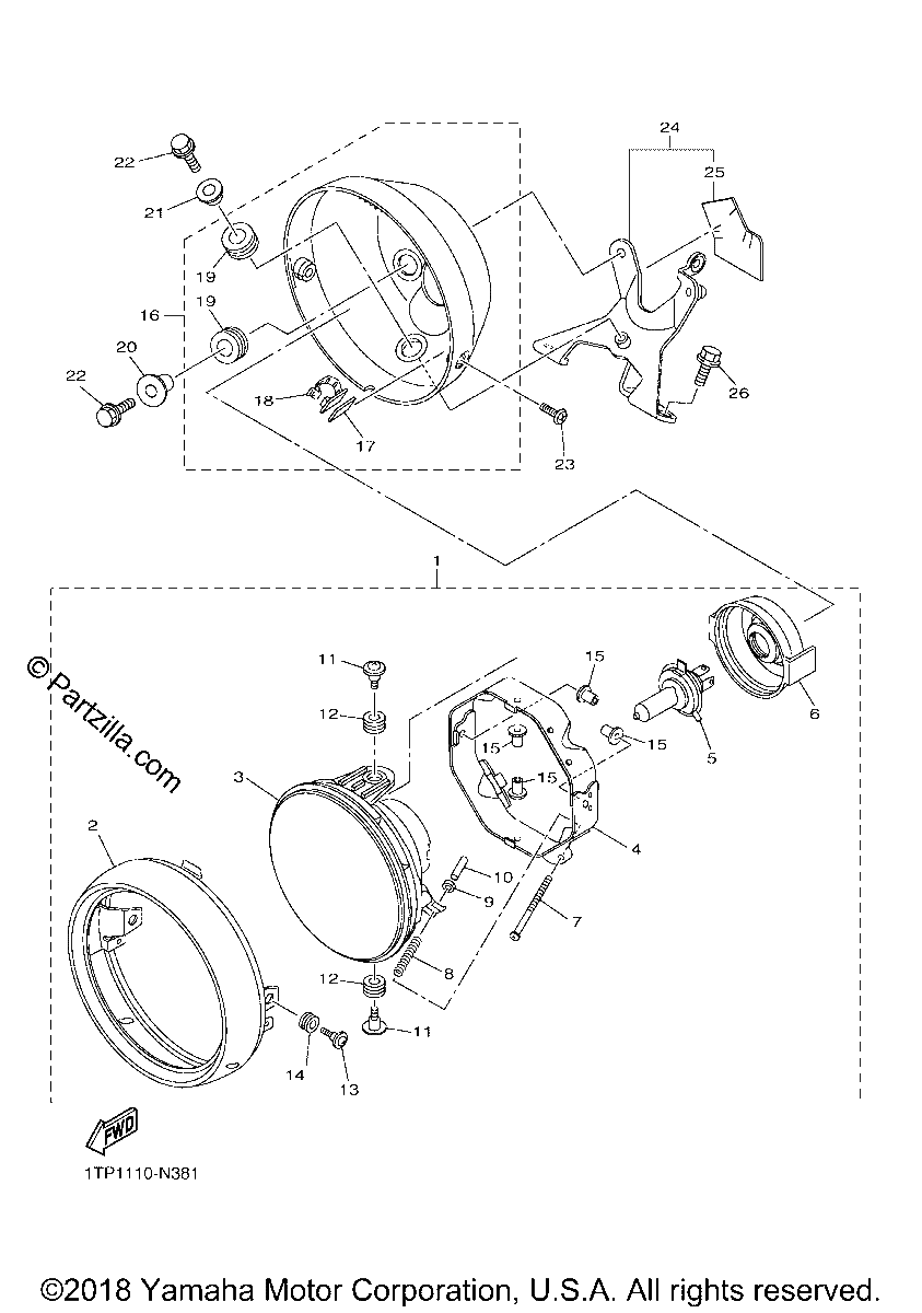 Diagrama de HEADLIGHT
