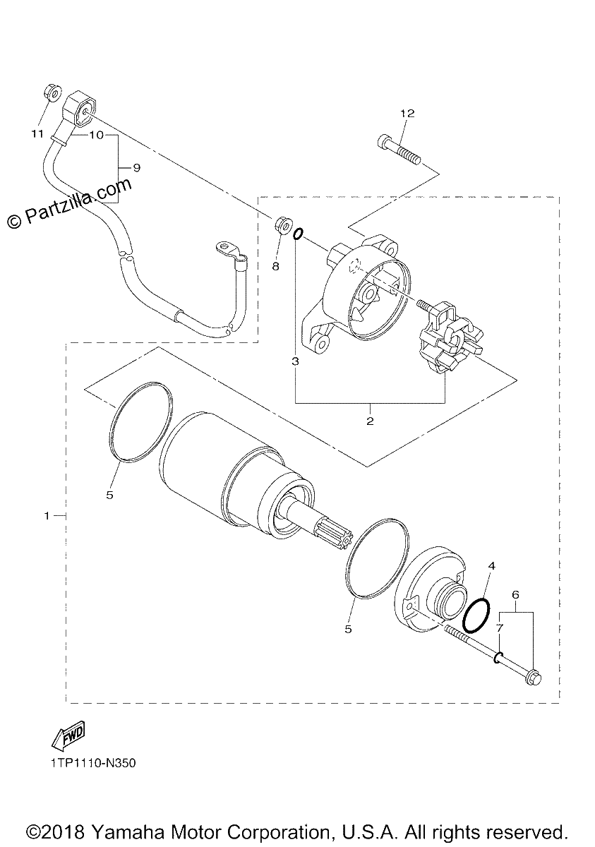 Diagrama de STARTING MOTOR