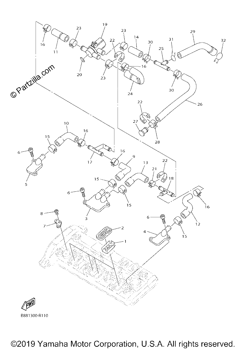 Diagrama de AIR INDUCTION SYSTEM