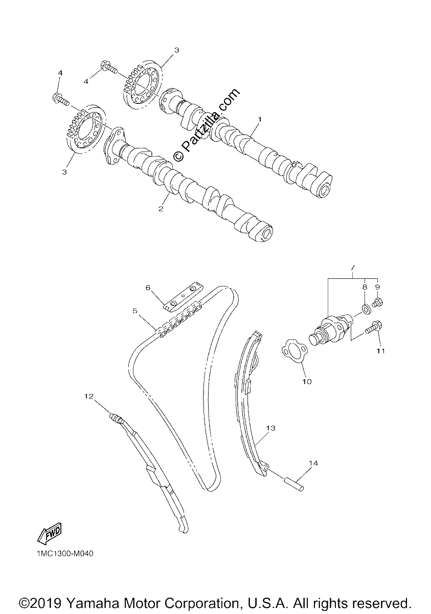 Diagrama de CAMSHAFT CHAIN