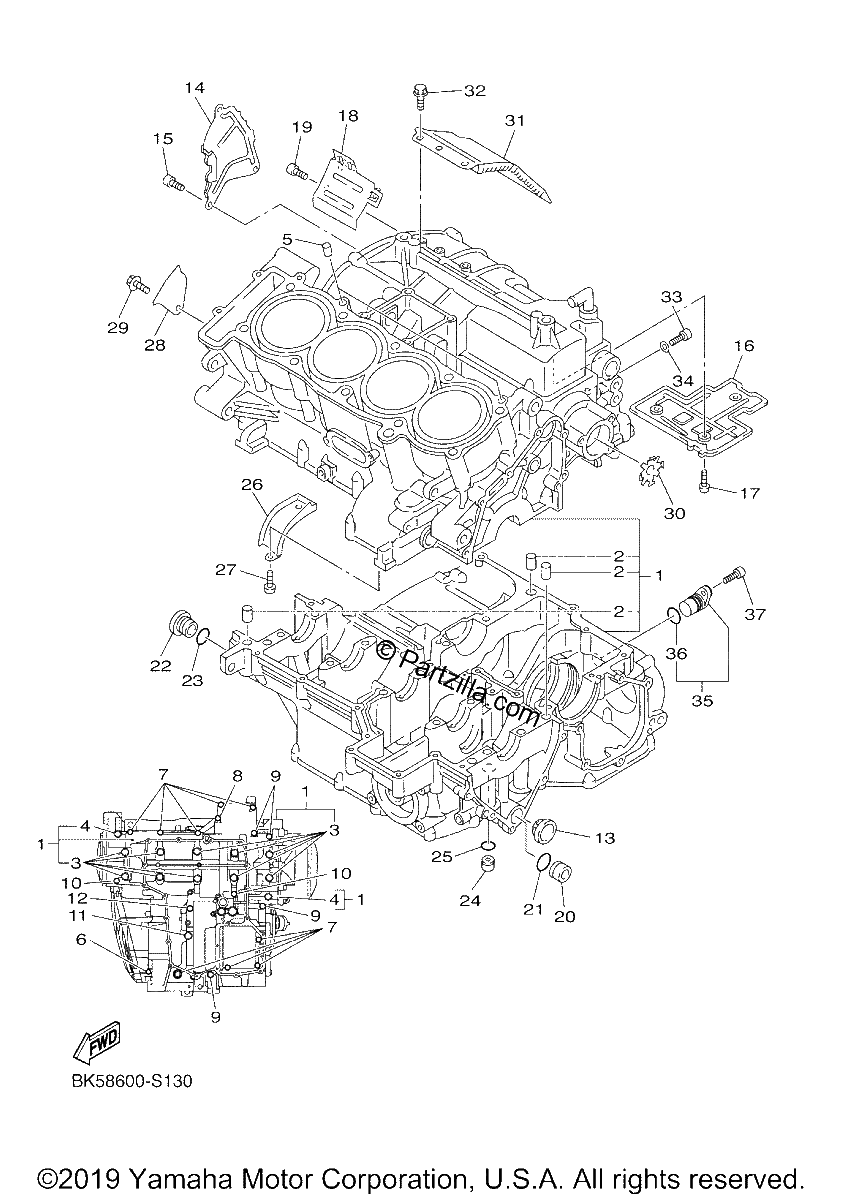 Diagrama de CRANKCASE
