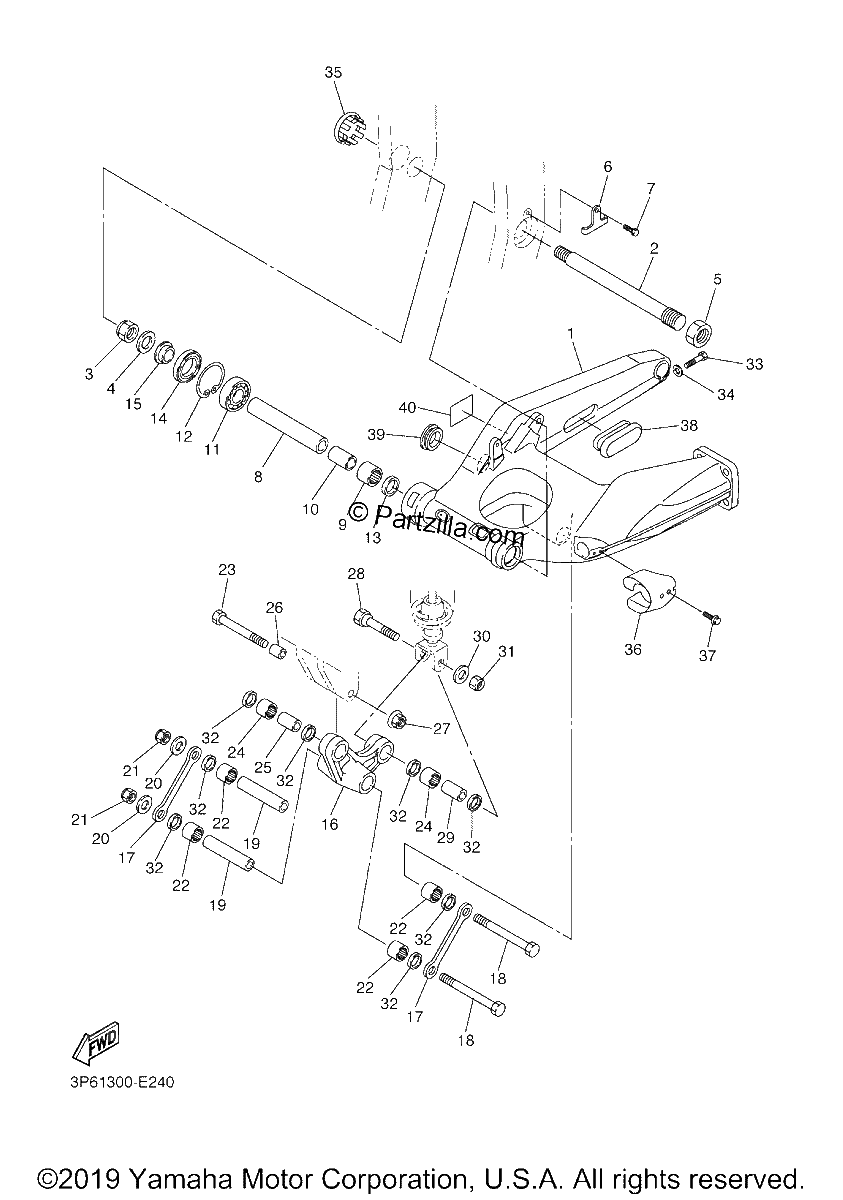 Diagrama de REAR ARM