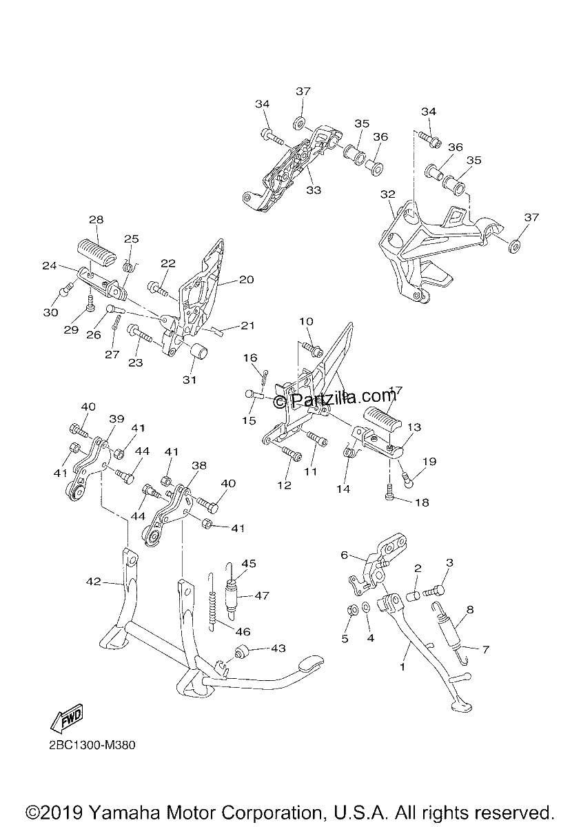 Diagrama de STAND FOOTREST