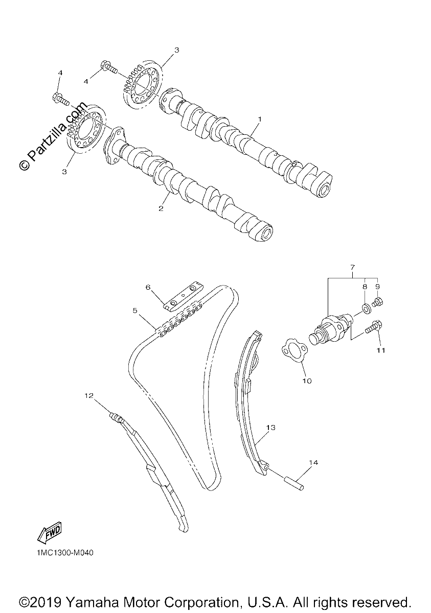 Diagrama de CAMSHAFT CHAIN