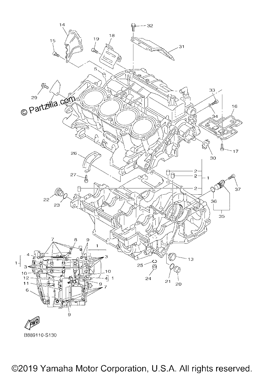 Diagrama de CRANKCASE