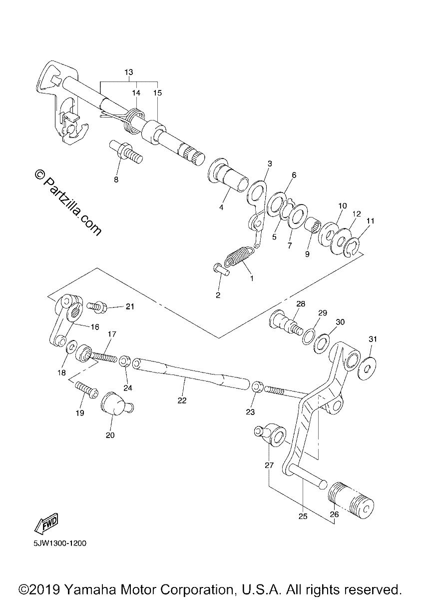 Diagrama de SHIFT SHAFT