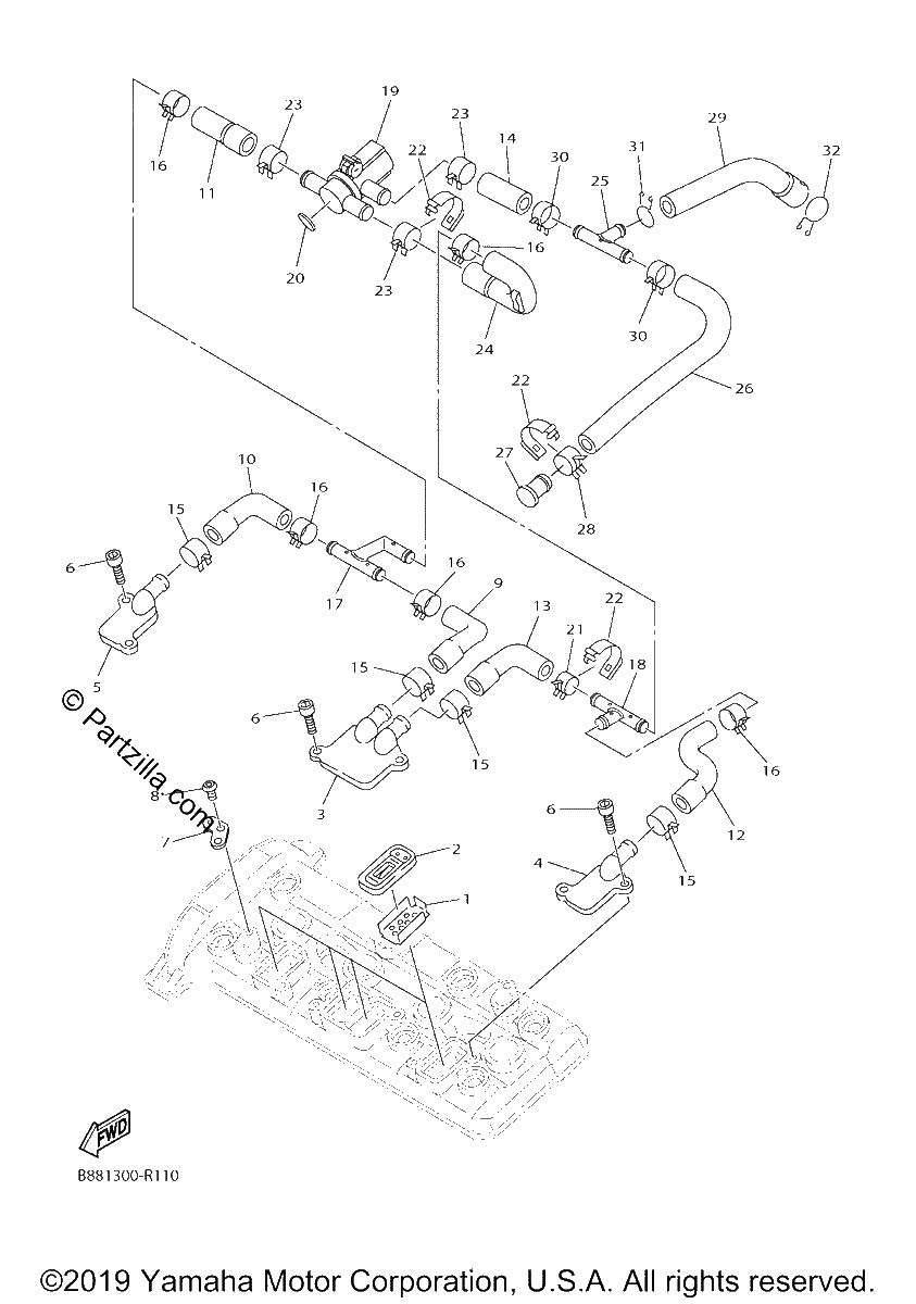 Diagrama de AIR INDUCTION SYSTEM