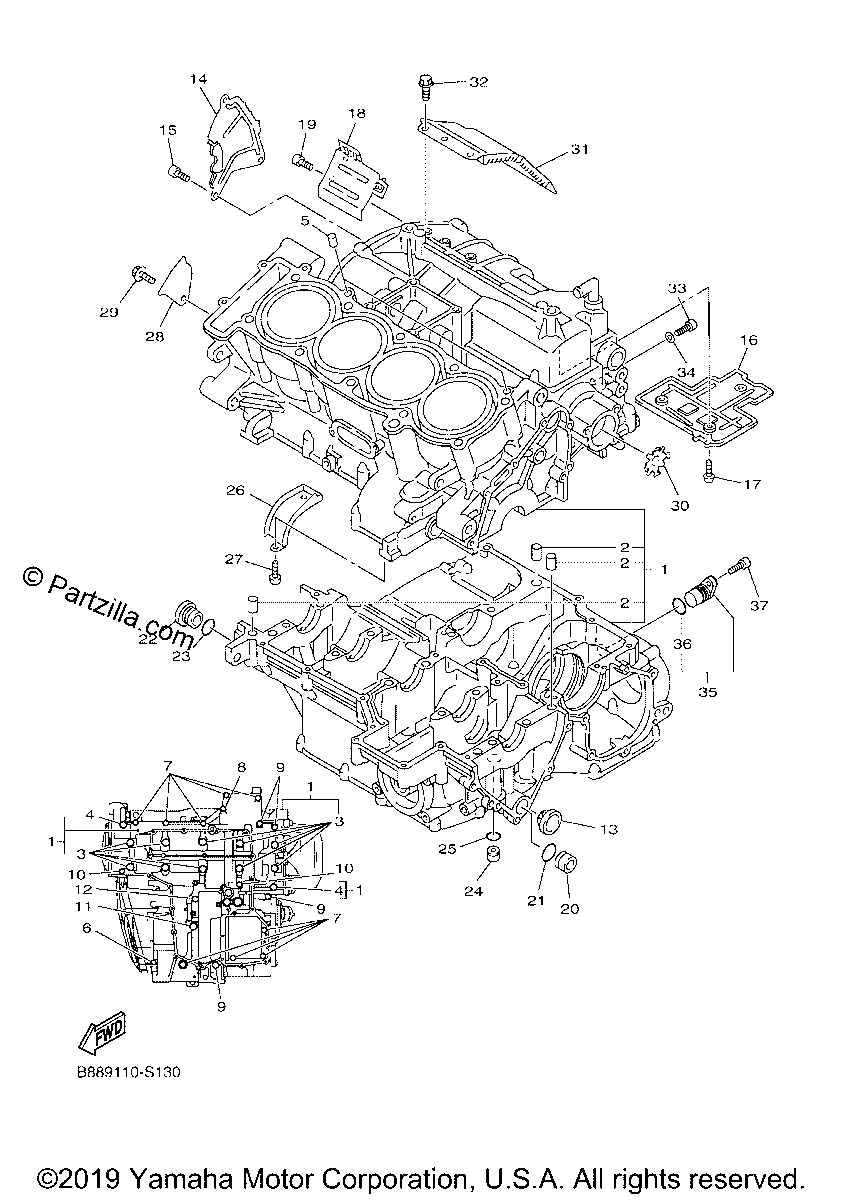 Diagrama de CRANKCASE