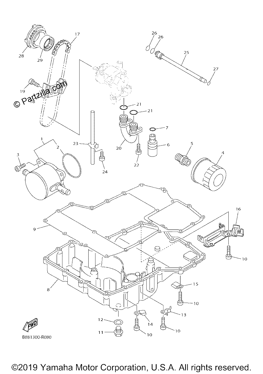 Diagrama de OIL COOLER