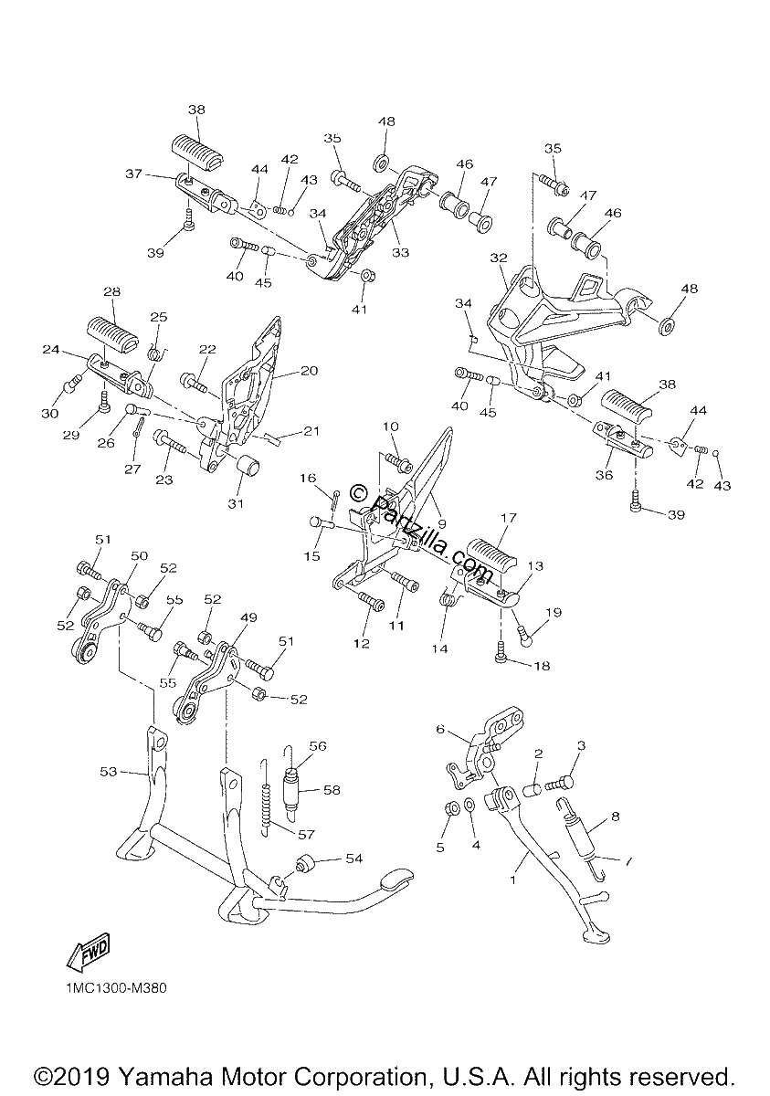 Diagrama de STAND FOOTREST