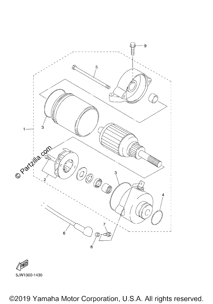 Diagrama de STARTING MOTOR