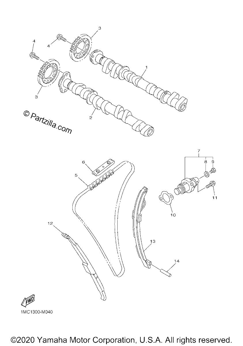 Diagrama de CAMSHAFT CHAIN