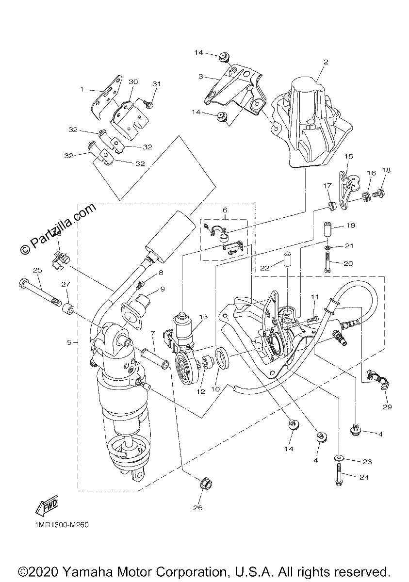 Diagrama de REAR SUSPENSION